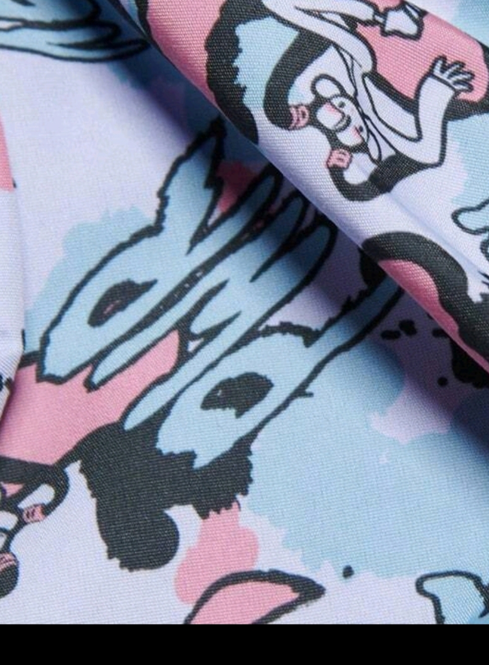 Rare: Adidas Pink & Light Blue Graphic Chest Bag Adult Small NWT - Picture 3 of 12